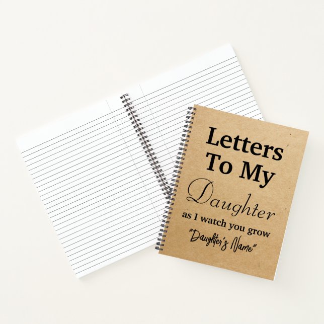 Cuaderno Carta a mi bloc de notas para hija (Interior)