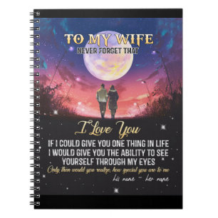 Cuaderno Carta A Mi Esposa El día de San Valentín Gift