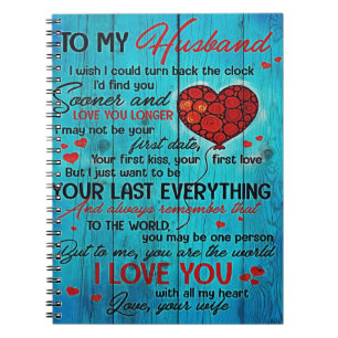 Cuaderno Carta a mi esposo Encantador De Mi Esposo