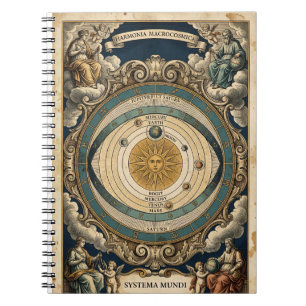 Cuaderno Carta Antigüa del Sistema Solar Harmonia Macrocosm