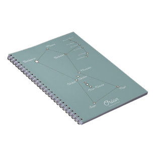 Cuaderno Carta Astronómica de la Nebulosa de Orión