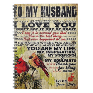 Cuaderno Carta De Amor Al Marido   Regalo Especial Para El 