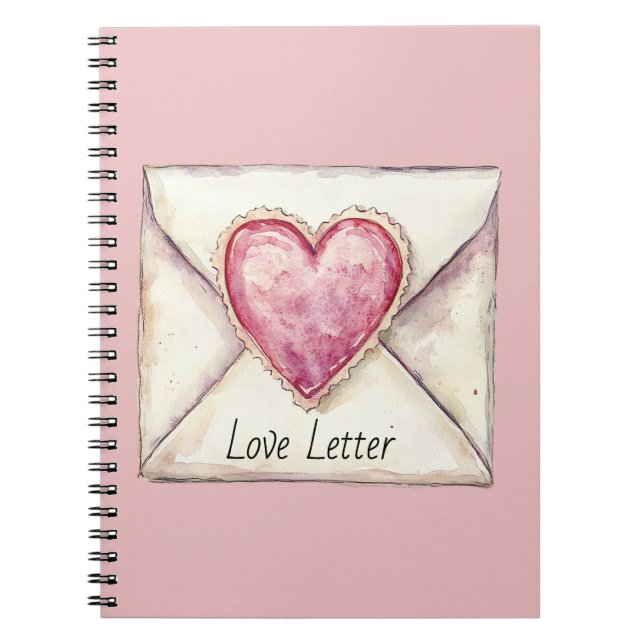 Cuaderno Carta de amor corazón (Frente)