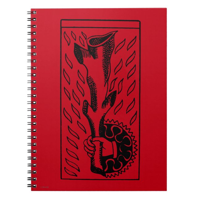 Cuaderno Carta de tarot: As de Roces (Frente)