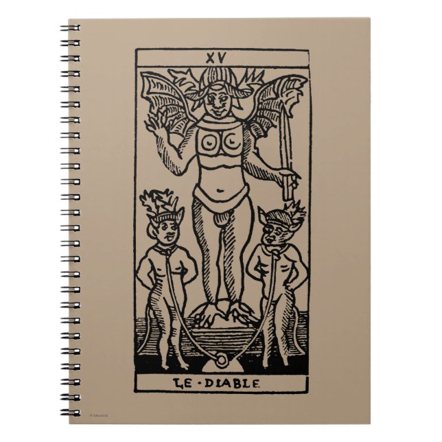 Cuaderno Carta de tarot: El diablo (Frente)