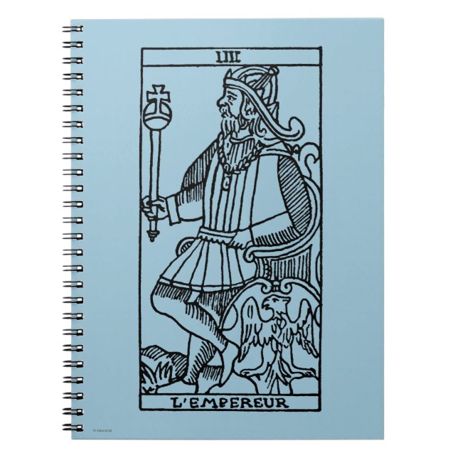 Cuaderno Carta de tarot: El emperador (Frente)