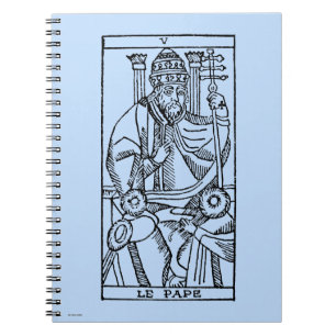 Cuaderno Carta de tarot: El papa