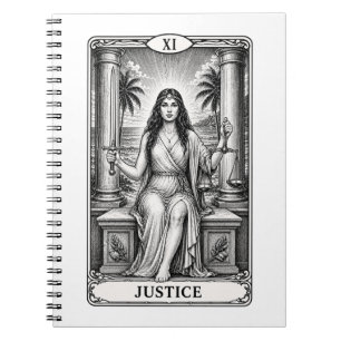 Cuaderno - Carta de Tarot Justicia