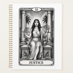 Cuaderno - Carta de Tarot Justicia