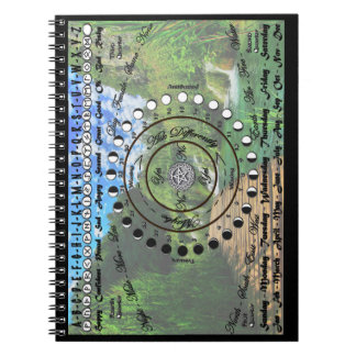 Cuaderno Carta pagana del péndulo de Wiccan