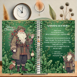 Cuaderno Carta personalizada de Papá Noel Verduras del Polo