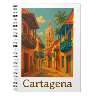 Cuaderno Cartagena Colorida Encanto Caribe Colombiano