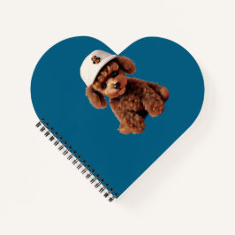Cuaderno Cartapacio de Caniche en Taza de Té Blanco
