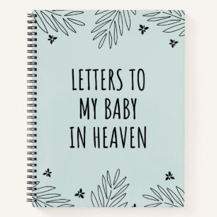 Cuaderno Cartas A Mi Bebé En El Cielo