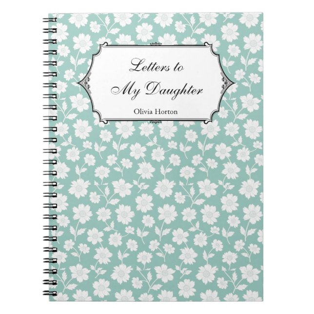 Cuaderno Cartas A Mi Diario Hija Baby Shower Único (Frente)