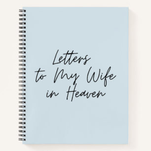 Cuaderno Cartas A Mi Esposa En El Cielo