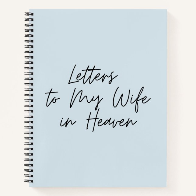 Cuaderno Cartas A Mi Esposa En El Cielo (Anverso)