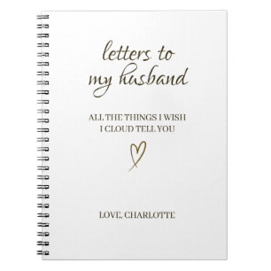 Cuaderno Cartas a mi esposo – Carta personalizada