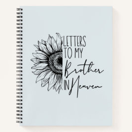 Cuaderno Cartas A Mi Hermano En El Cielo