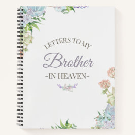 Cuaderno Cartas A Mi Hermano En El Cielo