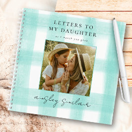 Cuaderno Cartas a mi hija Keepsake Foto Verde azulada de Gi