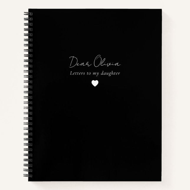 Cuaderno Cartas a mi hija Keepsake Journal Notebook (Anverso)