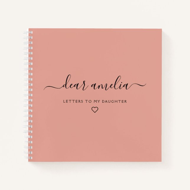 Cuaderno Cartas a mi hija Keepsake Memory Notebook (Anverso)