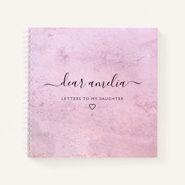 Cuaderno Cartas a mi hija Keepsake Memory Notebook (Anverso)