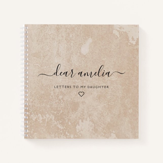 Cuaderno Cartas a mi hija Keepsake Memory Notebook (Anverso)