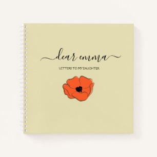 Cuaderno Cartas A Mi Hija   Memoria Keepsake simple