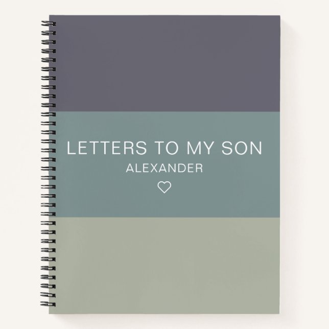 Cuaderno Cartas a mi hijo Keepsake Journal (Anverso)