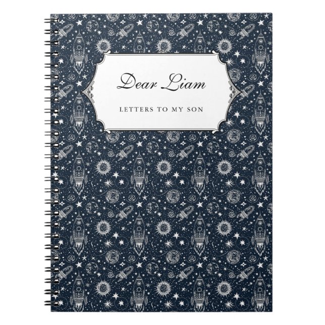 Cuaderno Cartas a mi Hijo Nombre Personalizado Diario Queri (Frente)