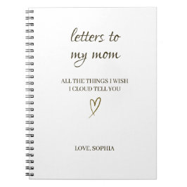 Cuaderno Cartas a mi mamá – Carta personalizada
