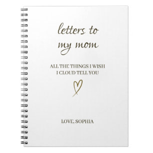 Cuaderno Cartas a mi mamá – Carta personalizada