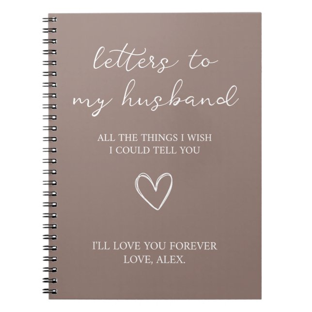 Cuaderno Cartas a mi marido (Frente)