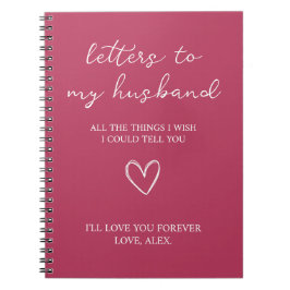 Cuaderno Cartas a mi marido