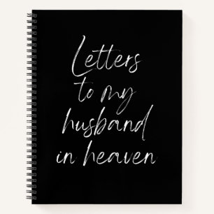 Cuaderno Cartas a mi marido en un bloc de notas celestial