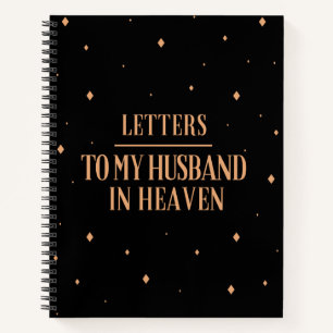 Cuaderno Cartas a mi marido en un bloc de notas celestial