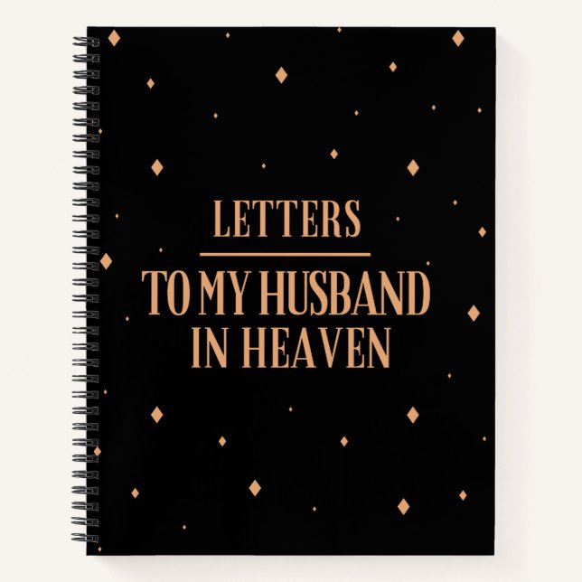 Cuaderno Cartas a mi marido en un bloc de notas celestial (Anverso)