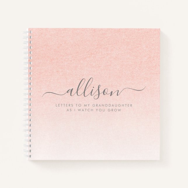 Cuaderno Cartas a mi nieta Keepsake Memory Pink (Anverso)
