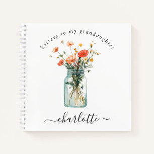 Cuaderno Cartas a mi nieta Wildflowers