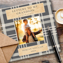 Cartas a mi nieto Buffalo Plaid Wood Photo