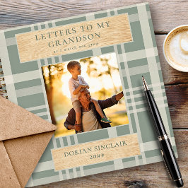 Cuaderno Cartas a mi nieto Buffalo Plaid Wood Photo