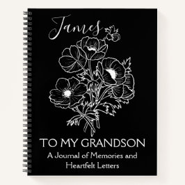 Cuaderno Cartas a mi nieto: Flor Boho
