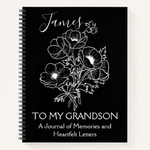 Cuaderno Cartas a mi nieto: Flor Boho