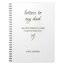 Cuaderno Cartas a mi padre – Carta personalizada