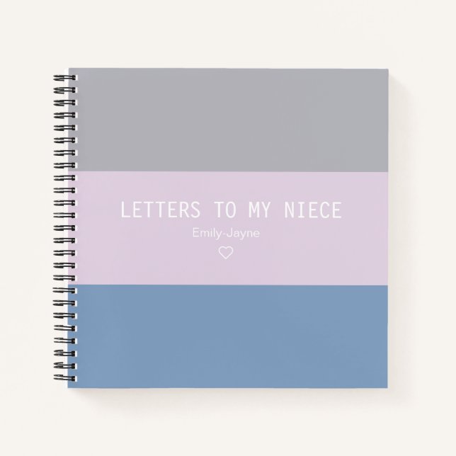 Cuaderno Cartas a mi sobrina Keepsake Journal (Anverso)