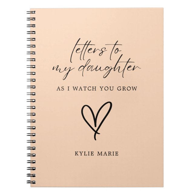 Cuaderno Cartas a mis hijas de guiones modernos (Frente)