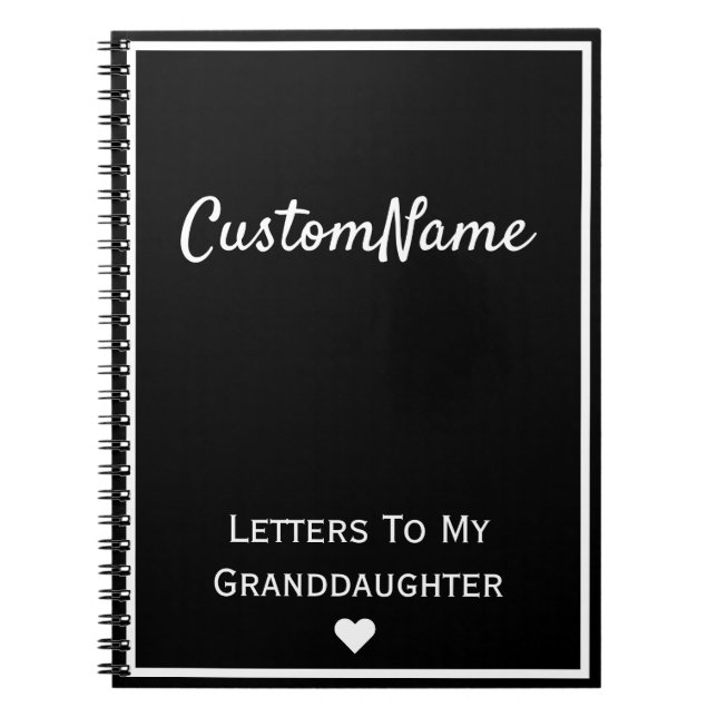 Cuaderno Cartas Al Diario De Mi Nieta (Frente)