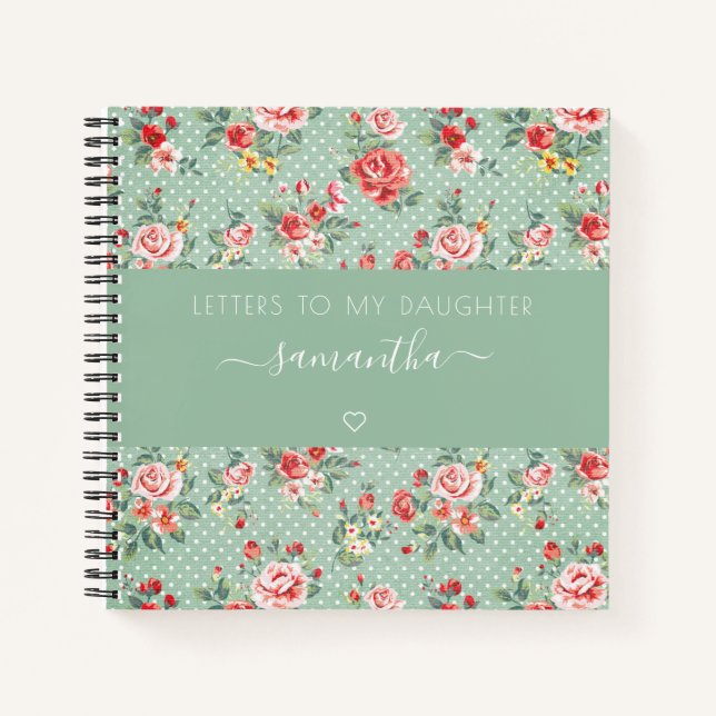Cuaderno Cartas antiguas a mi hija Keepsake Journal (Anverso)